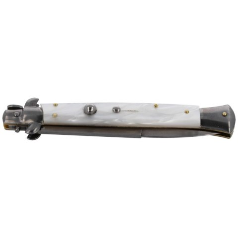 Nóż sprężynowy Frank Beltrame Bayonet Pearl 28cm ( Nóż sprężynowy Frank Beltrame Bayonet Pearl 28cm (