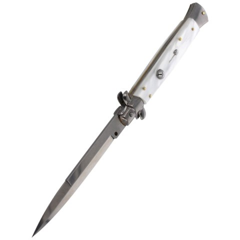 Nóż sprężynowy Frank Beltrame Bayonet Pearl 28cm ( Nóż sprężynowy Frank Beltrame Bayonet Pearl 28cm (