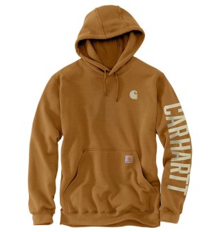 Bluza Carhartt Rain Defender Mid Sleeve Log Brown