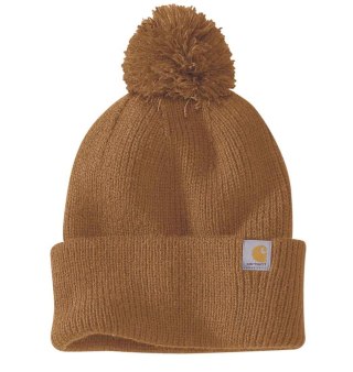 Czapka z Pomponem Carhartt Cuffed Beanie Brown