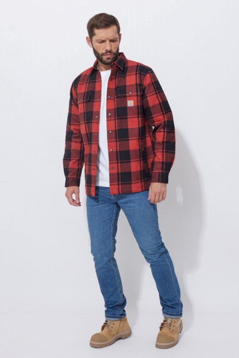 Koszula Wierzchnia Carhartt Heav Flannel Red Koszula Wierzchnia Carhartt Heav Flannel Red