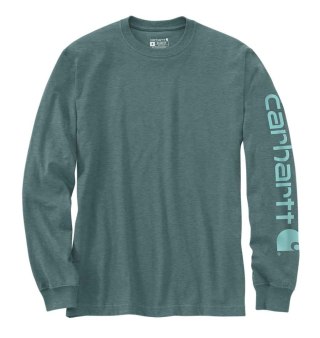 Koszulka Carhartt Logo Long Sleeve Sea Pine