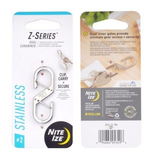 Nite Ize - Podwójny karabińczyk Z-Series - Stalowy