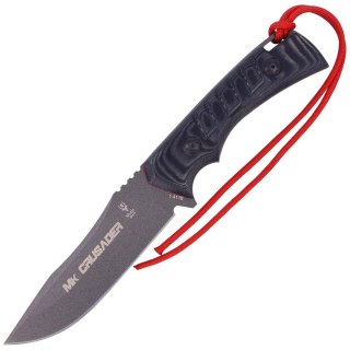 Nóż Muela Crusader Black Micarta, Black Blade 125m