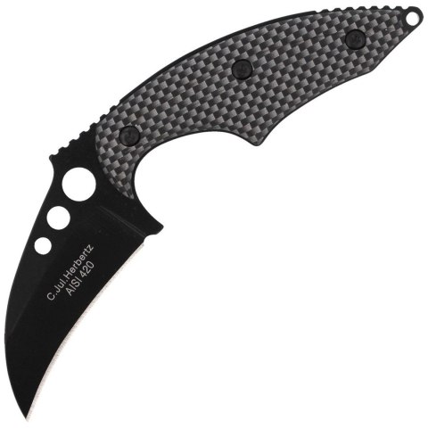 Nóż na szyję Herbertz Solingen Neck Knife Black / Nóż na szyję Herbertz Solingen Neck Knife Black /
