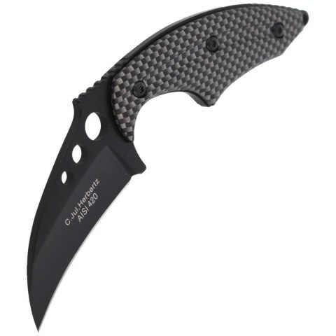 Nóż na szyję Herbertz Solingen Neck Knife Black / Nóż na szyję Herbertz Solingen Neck Knife Black /