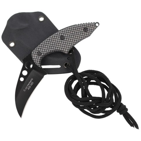 Nóż na szyję Herbertz Solingen Neck Knife Black / Nóż na szyję Herbertz Solingen Neck Knife Black /