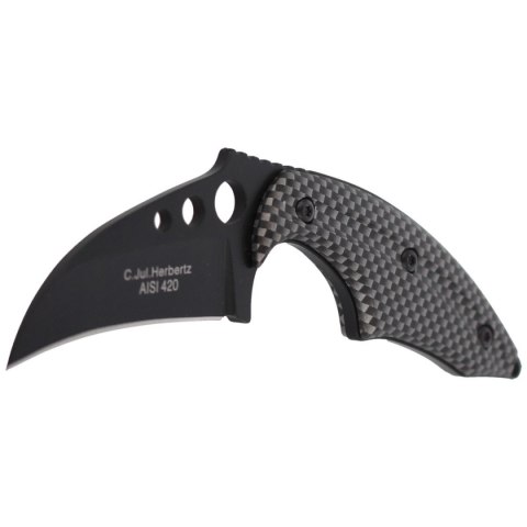 Nóż na szyję Herbertz Solingen Neck Knife Black / Nóż na szyję Herbertz Solingen Neck Knife Black /