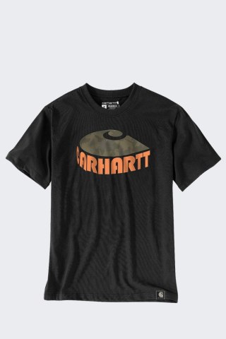 Koszulka Carhartt Heavyweight Camo C Black