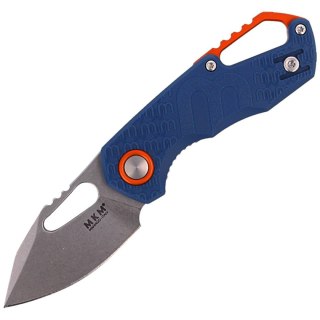 Nóż MKM Isonzo Clip Point Blue FRN, Stone Washed N