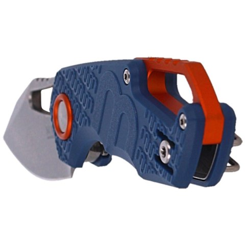 Nóż MKM Isonzo Clip Point Blue FRN, Stone Washed N