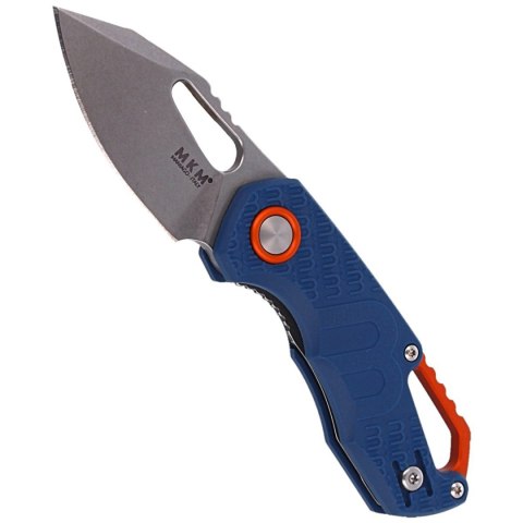 Nóż MKM Isonzo Clip Point Blue FRN, Stone Washed N