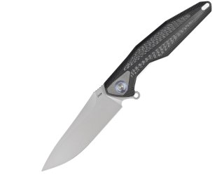 Nóż RikeKnife Tulay Integral Black G10 / Carbon Fi