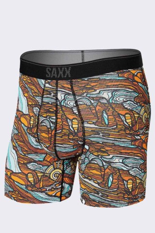 Bokserki Saxx Quest Slim Fit CARVED LANDSCAPE MULT