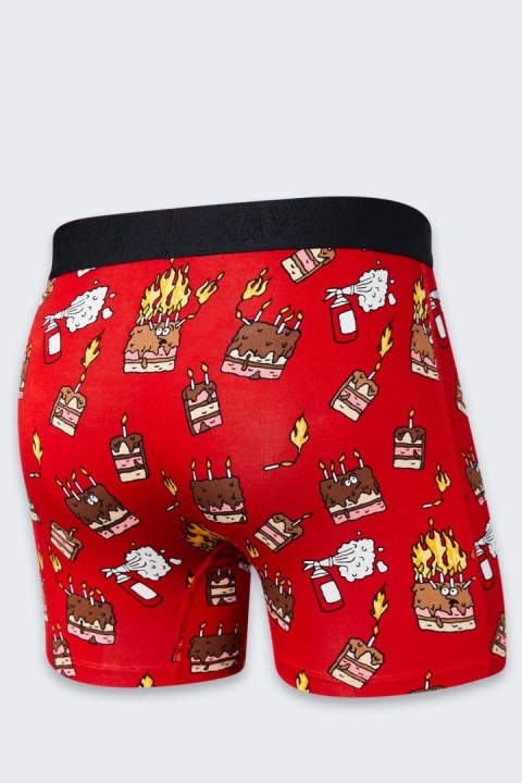 Bokserki Saxx Vibe Slim Fit FIRED UP RED