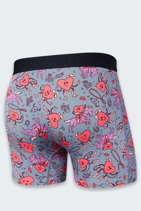 Bokserki Saxx Vibe Slim Fit I HEART COWBOYS GREY Bokserki Saxx Vibe Slim Fit I HEART COWBOYS GREY