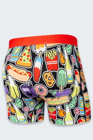 Bokserki Saxx Vibe Slim Fit STICKER SNACKS MULTI