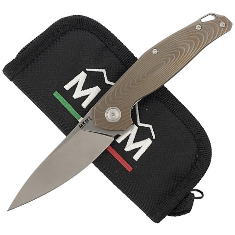 Nóż MKM Goccia Bronze Stonewashed Titanium, Satin
