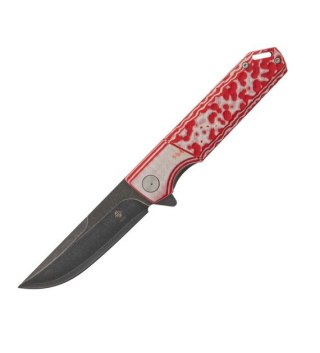 Nóż Womsi Wasp RedWhite G10 S90V