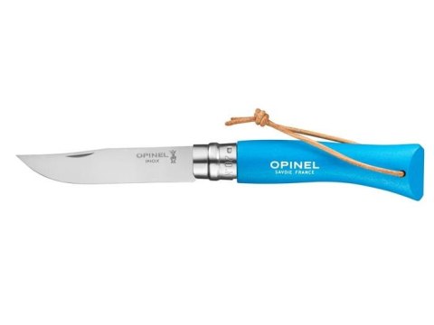 Opinel Nóż Colorama 07 Cyan Blue rzemień Opinel Nóż Colorama 07 Cyan Blue rzemień