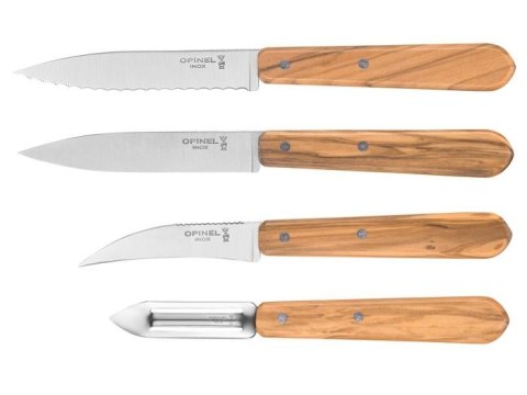 Opinel Zestaw Essentials Olivewood Box Set Opinel Zestaw Essentials Olivewood Box Set