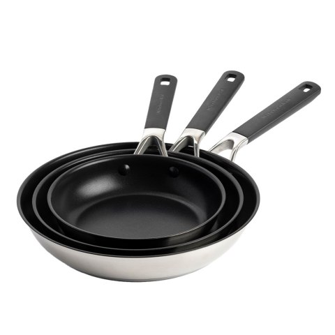 KitchenAid Patelnie z powłoką zestaw 20+24+28 cm C KitchenAid Patelnie z powłoką zestaw 20+24+28 cm C