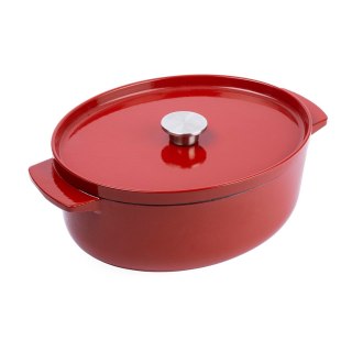 KitchenAid garnek żeliwny owalny 5,6L Empire Red