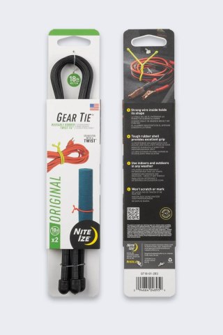 Opaska Nite Ize Gear Tie Original 18 2Pack Black