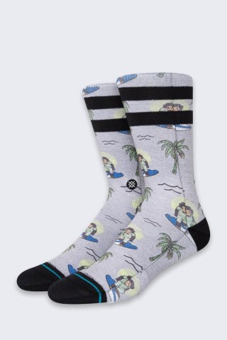 Skarpetki Stance Surfing Monkey Crew 3 par Grey