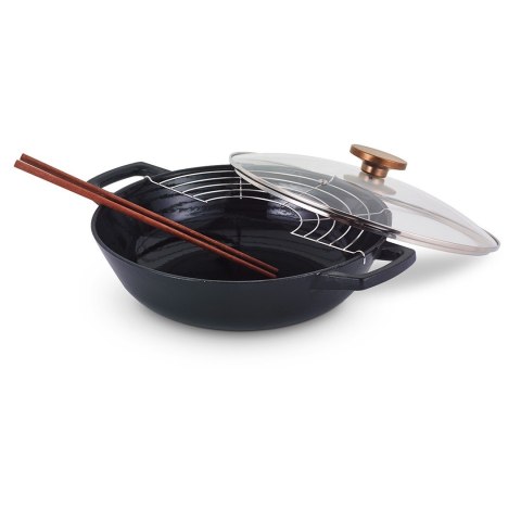 Wok żeliwny z pokrywką 30cm NORI / BEKA Wok żeliwny z pokrywką 30cm NORI / BEKA