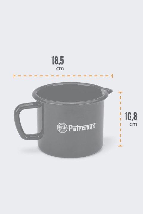 Emaliowany Garnek na Mleko Petromax 10 L BLACK