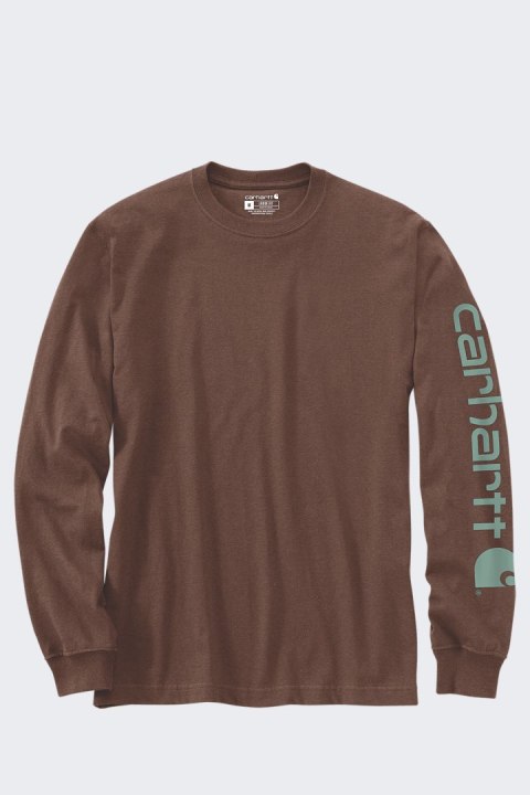 Koszulka Carhartt Heavyweight Sleeve Logo Mocha Koszulka Carhartt Heavyweight Sleeve Logo Mocha