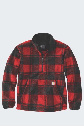 Polar Carhartt Fleece Pullover CrabApple Plaid