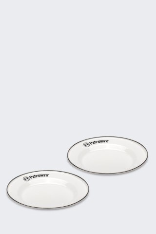 Talerze Emaliowane Petromax 18 Cm 2 Szt WHITE