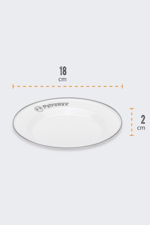 Talerze Emaliowane Petromax 18 Cm 2 Szt WHITE Talerze Emaliowane Petromax 18 Cm 2 Szt WHITE