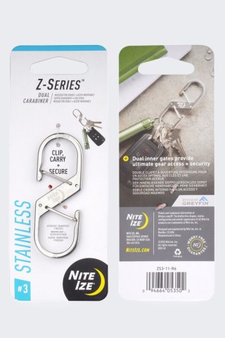 Podwójny Karabinek Nite Ize ZSeries 3 Stainless