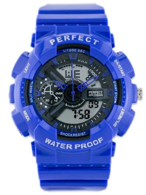ZEGAREK MĘSKI PERFECT SHOCK (zp219e) - blue ZEGAREK MĘSKI PERFECT SHOCK (zp219e) - blue
