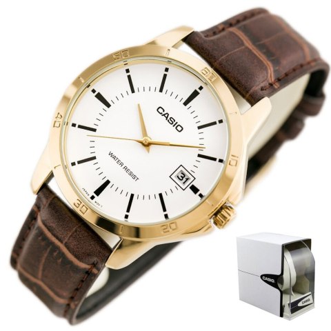 ZEGAREK MĘSKI CASIO MTP-V004GL 7A (zd046b) + BOX ZEGAREK MĘSKI CASIO MTP-V004GL 7A (zd046b) + BOX