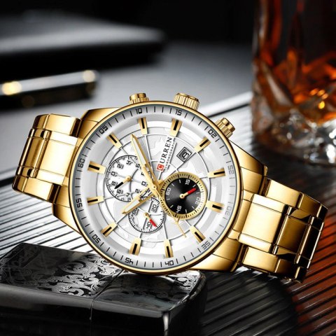 ZEGAREK MĘSKI CURREN 8362 (zc017c) CHRONOGRAF +BOX ZEGAREK MĘSKI CURREN 8362 (zc017c) CHRONOGRAF +BOX