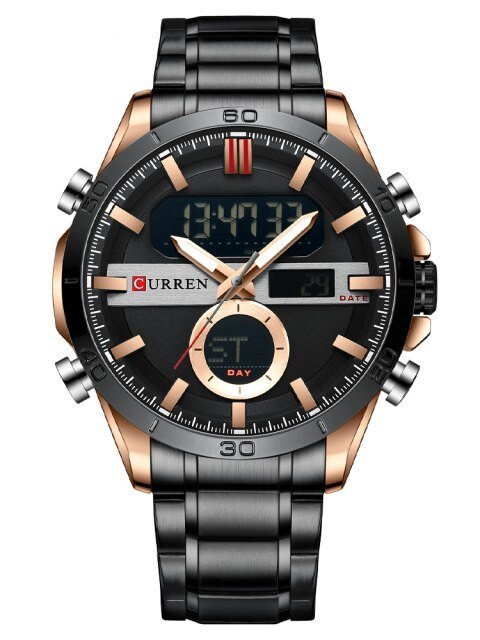 ZEGAREK MĘSKI CURREN 8384 (zc023c) - DUAL TIME + BOX ZEGAREK MĘSKI CURREN 8384 (zc023c) - DUAL TIME + BOX
