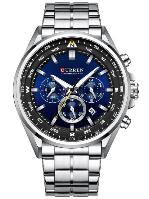 ZEGAREK MĘSKI CURREN 8399 (zc016b) - CHRONOGRAF + BOX ZEGAREK MĘSKI CURREN 8399 (zc016b) - CHRONOGRAF + BOX