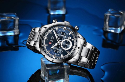 ZEGAREK MĘSKI CURREN 8355 CHRONOGRAF (zc028b)+ BOX ZEGAREK MĘSKI CURREN 8355 CHRONOGRAF (zc028b)+ BOX