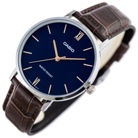 ZEGAREK MĘSKI CASIO MTP-VT01L-2B + BOX ZEGAREK MĘSKI CASIO MTP-VT01L-2B + BOX