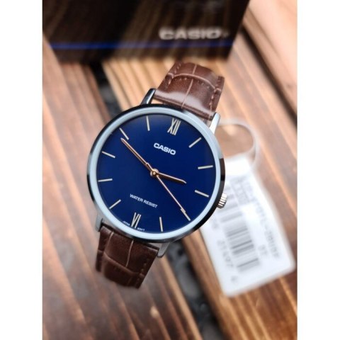 ZEGAREK MĘSKI CASIO MTP-VT01L-2B + BOX ZEGAREK MĘSKI CASIO MTP-VT01L-2B + BOX