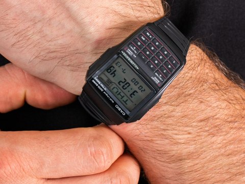 ZEGAREK MĘSKI CASIO VINTAGE DATABANK DBC-32-1A + BOX ZEGAREK MĘSKI CASIO VINTAGE DATABANK DBC-32-1A + BOX