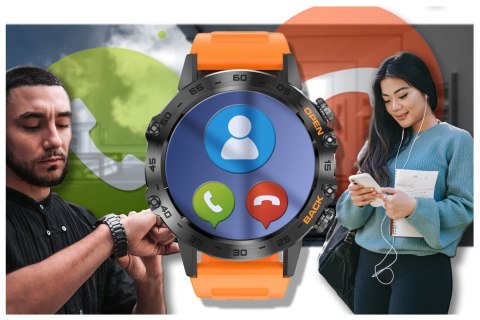 SMARTWATCH MĘSKI GRAVITY GT9-4 - WYKONYWANIE POŁĄCZEŃ, CIŚNIENIOMIERZ (sg021d)