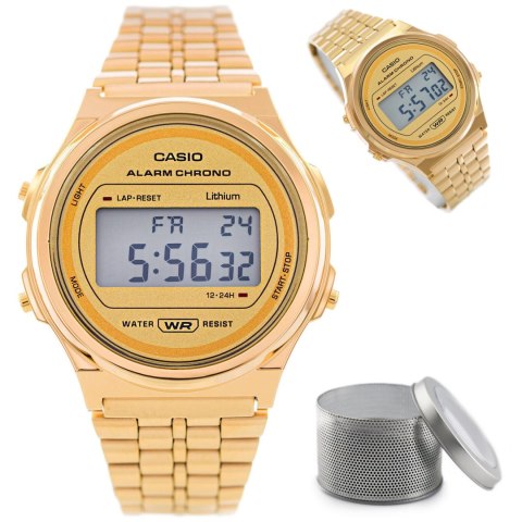 ZEGAREK DAMSKI CASIO Vintage Iconic A-171WEG-9ADF + BOX ZEGAREK DAMSKI CASIO Vintage Iconic A-171WEG-9ADF + BOX