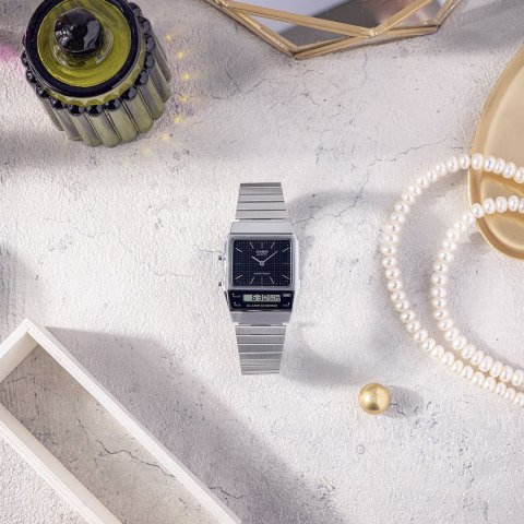 ZEGAREK UNISEX CASIO Vintage Dual Time AQ-800E-1ADF + BOX ZEGAREK UNISEX CASIO Vintage Dual Time AQ-800E-1ADF + BOX