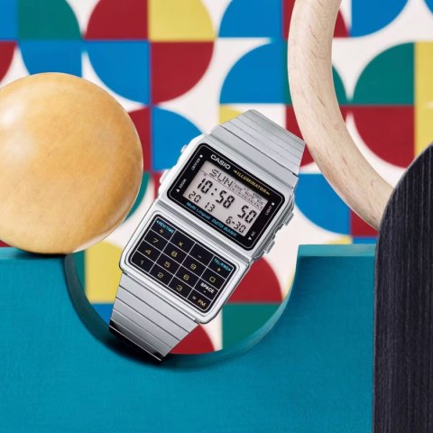 ZEGAREK MĘSKI CASIO VINTAGE DATABANK DBC-611-1D + BOX ZEGAREK MĘSKI CASIO VINTAGE DATABANK DBC-611-1D + BOX