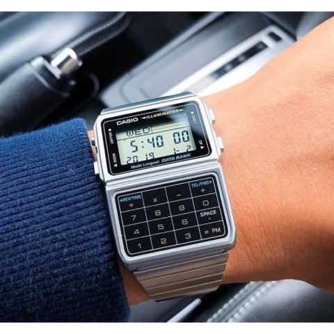 ZEGAREK MĘSKI CASIO VINTAGE DATABANK DBC-611-1D + BOX ZEGAREK MĘSKI CASIO VINTAGE DATABANK DBC-611-1D + BOX
